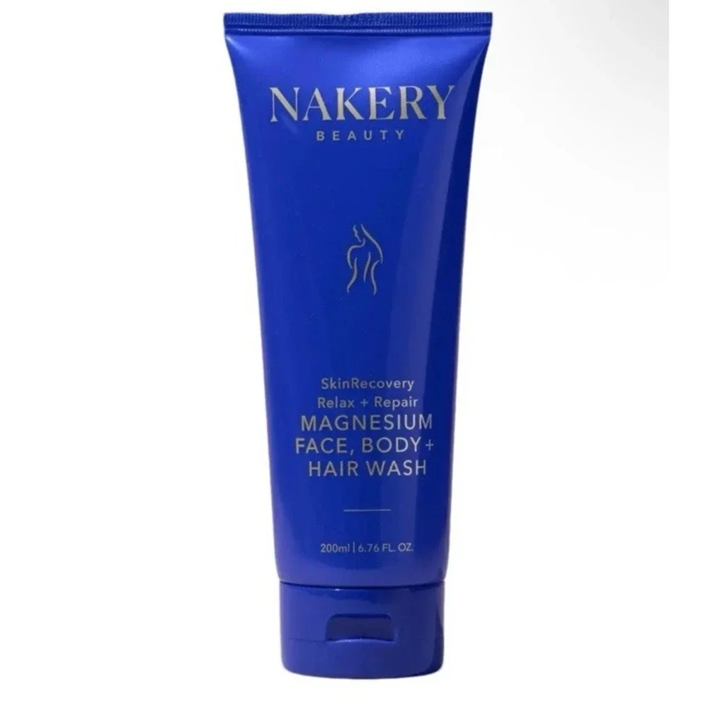 Nakery Beauty SkinRecovery Magnesium Face Body & Hair Wash‎ Relax Repair 6.76 oz